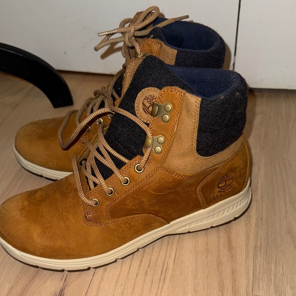 Timberland Tan Leather Lace-Up Boots - Picture 2 of 10